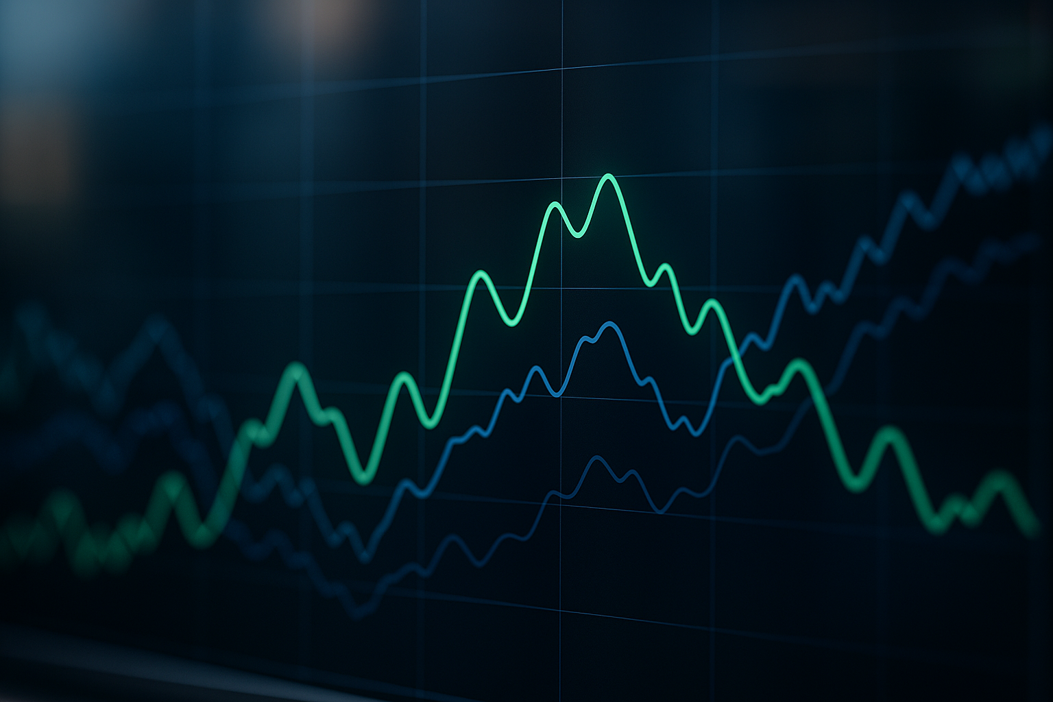 Grafico astratto che rappresenta il movimento rapido delle quote prima di una partita