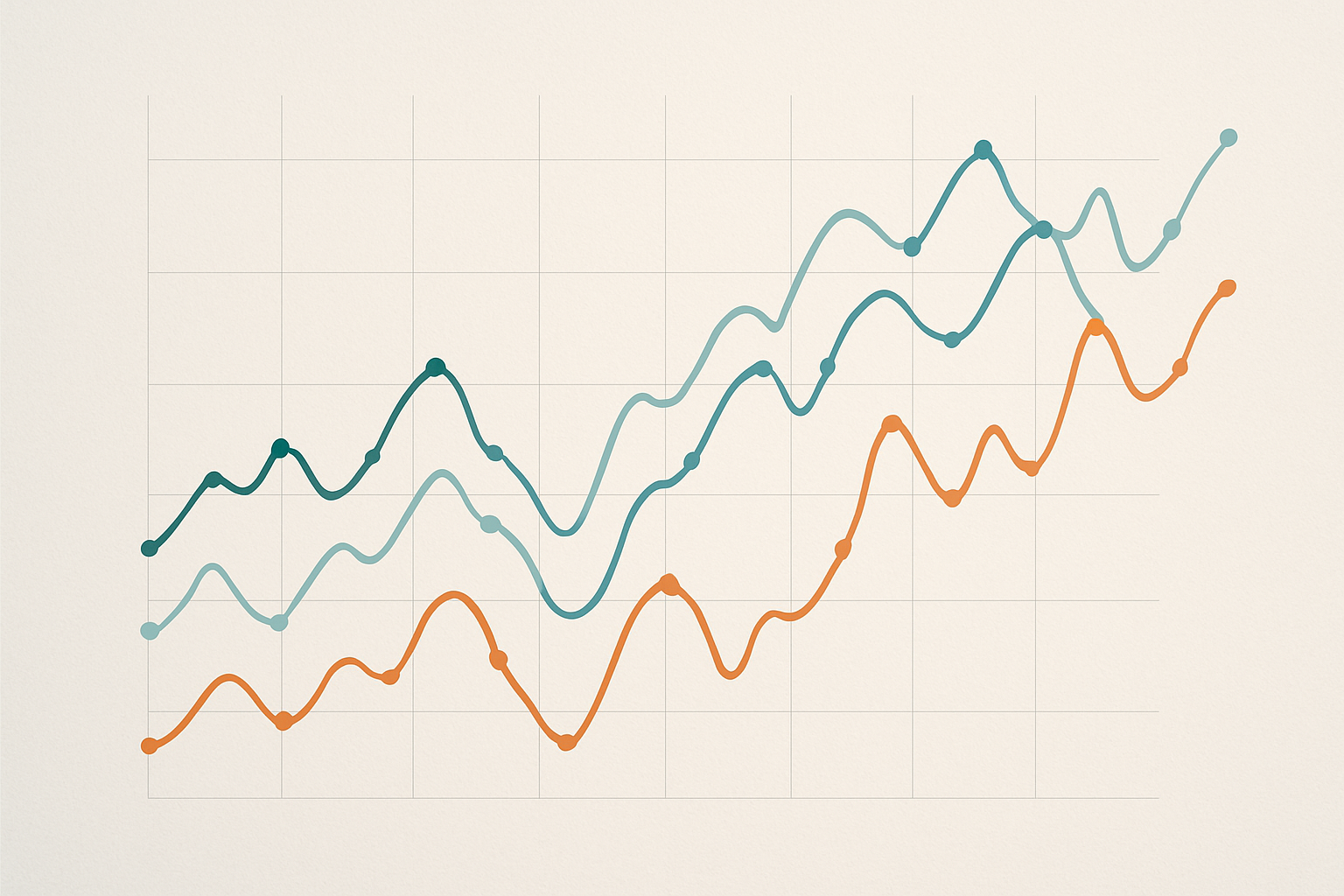 Andamento astratto delle quote nel pre-partita rappresentato da linee in movimento