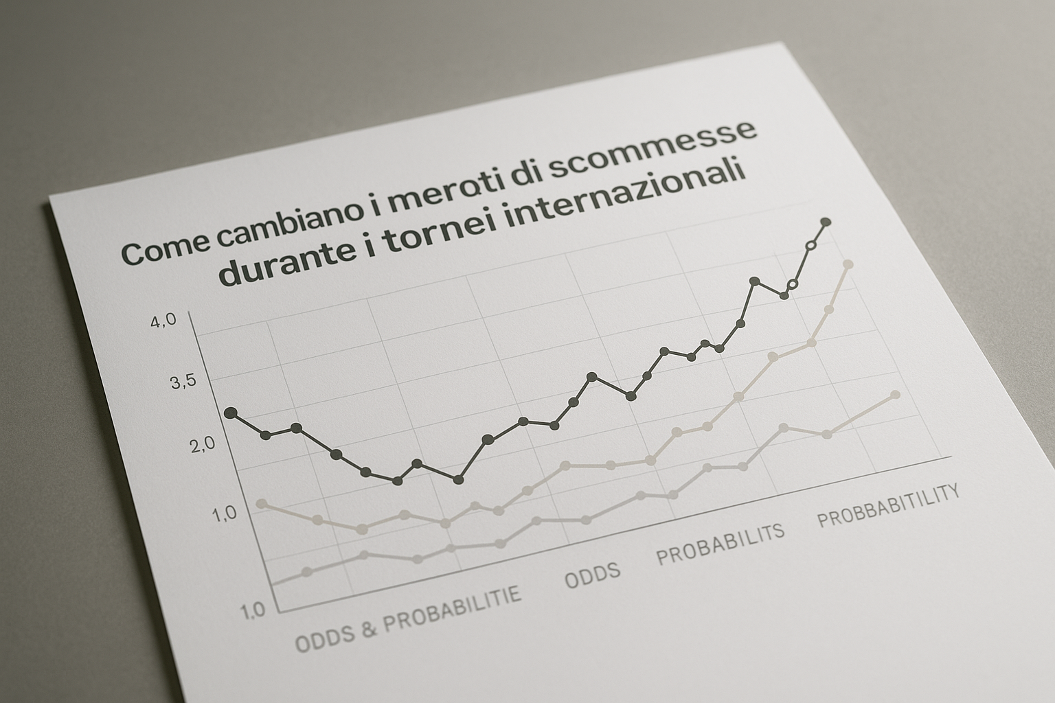 Andamento delle quote e dei mercati di scommesse durante un torneo internazionale