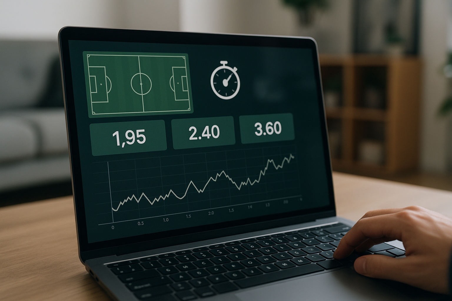 Variazione delle quote nei mercati live durante una partita di calcio