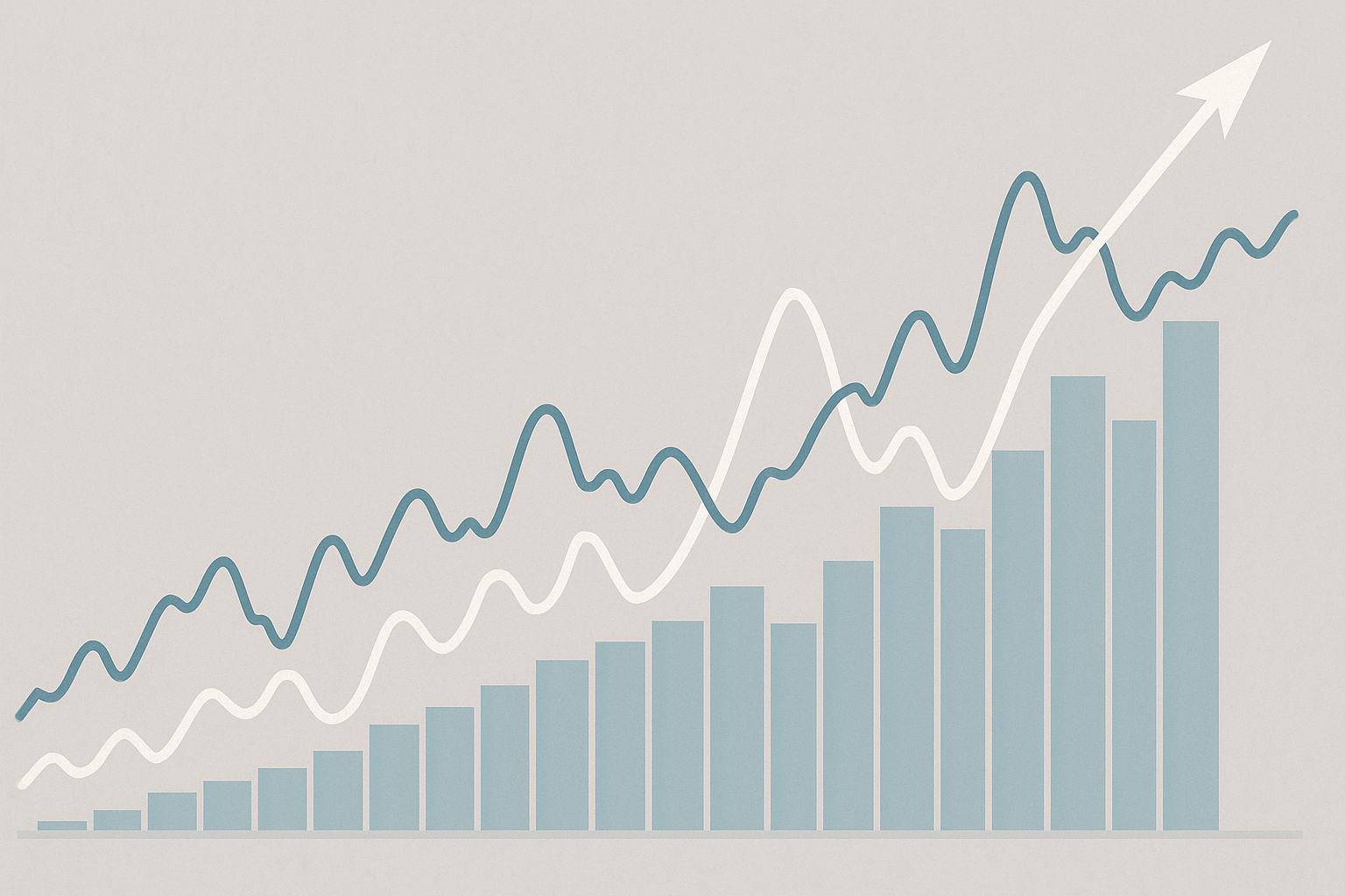 Grafico astratto che rappresenta un picco di volume nelle scommesse e variazioni delle quote