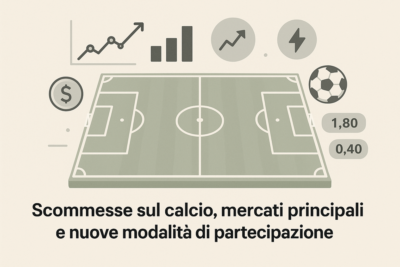 Panoramica dei principali mercati delle scommesse sul calcio con elementi statistici
