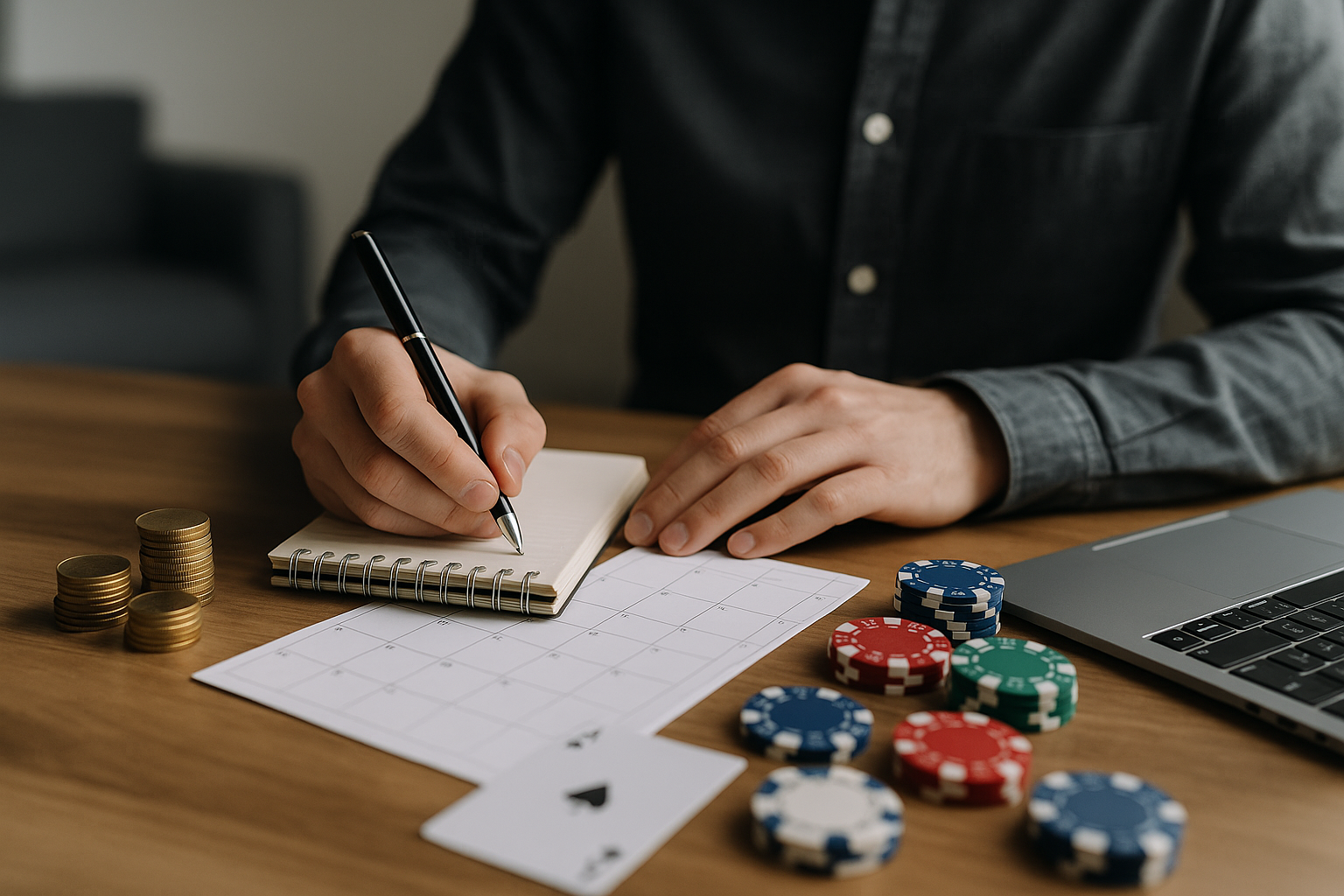 Annotazione di un budget e pianificazione del tempo per mantenere il gioco entro limiti responsabili