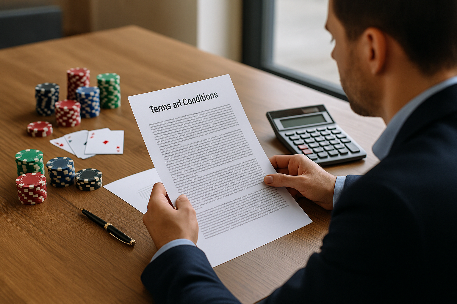 Calcolo dei requisiti di scommessa e lettura dei termini di un bonus betting e casino